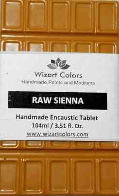 Encaustic Raw Sienna Tablet