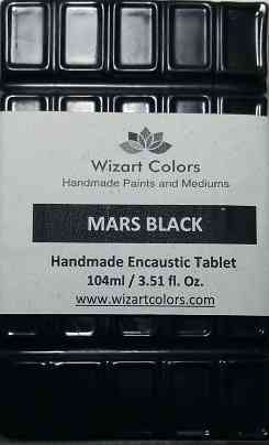 Encaustic Mars Black Wax paint